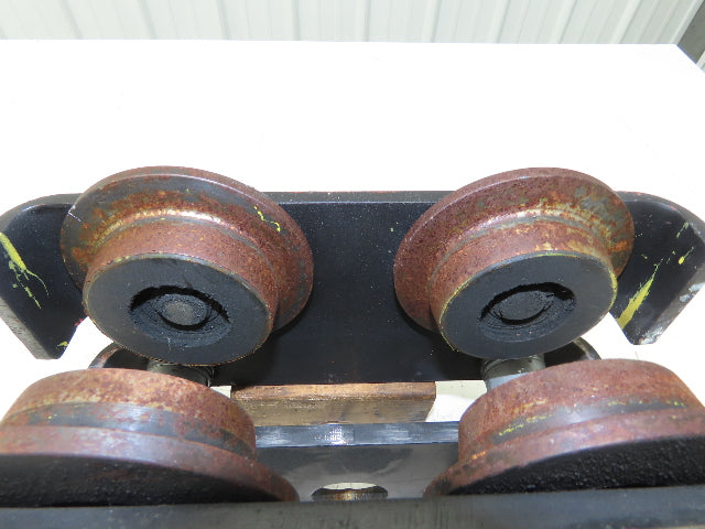 CM CBTP 2-Ton 4000lbs Plain Type Manual Push Trolley 3-1/2" Flange I Beam