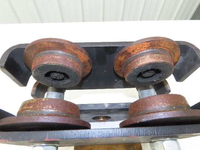 CM CBTP 2-Ton 4000lbs Plain Type Manual Push Trolley 3-1/2" Flange I Beam