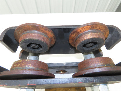 CM CBTP 2-Ton 4000lbs Plain Type Manual Push Trolley 3-1/2" Flange I Beam