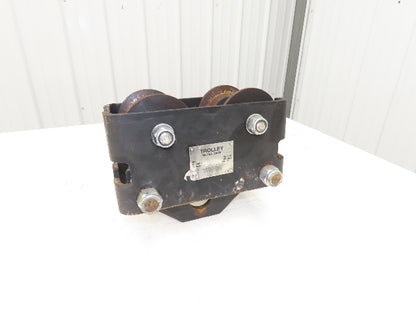 CM CBTP 2-Ton 4000lbs Plain Type Manual Push Trolley 3-1/2" Flange I Beam