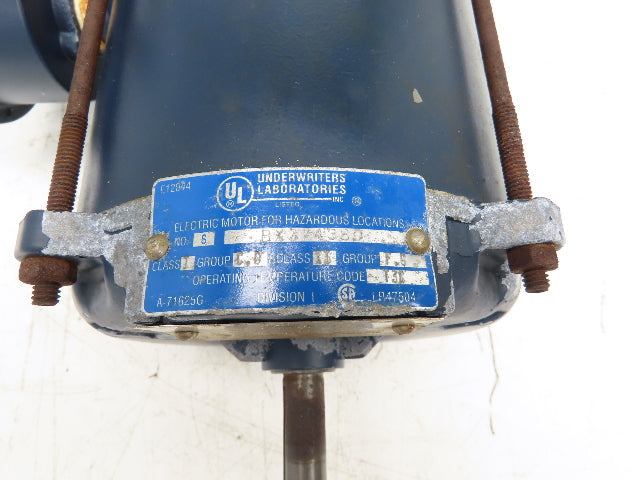 Leeson EVM A6T17XB20G P Explosion Proof Motor 1Hp 1725 RPM 230/460V 3PH 56H