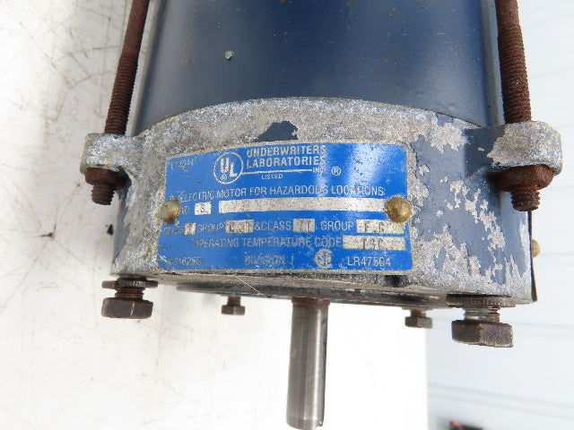 Leeson EVN A6T34XC25J P Explosion Proof Motor 1.5Hp 3450 RPM 230/460V 3PH 56C