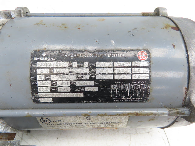 US Motors XS1CA1JCR Explosion Proof Motor 1Hp 3450 RPM 115/230V 1PH 56C