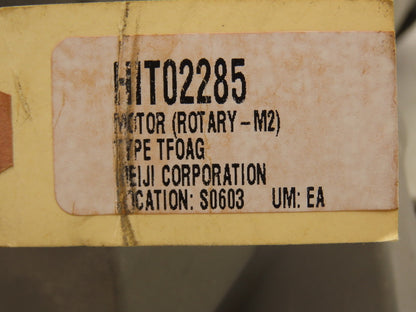 Hitachi TF0AG Gearmotor 60rpm .4kw 4-Pole 220V 3PH Parallel Shaft