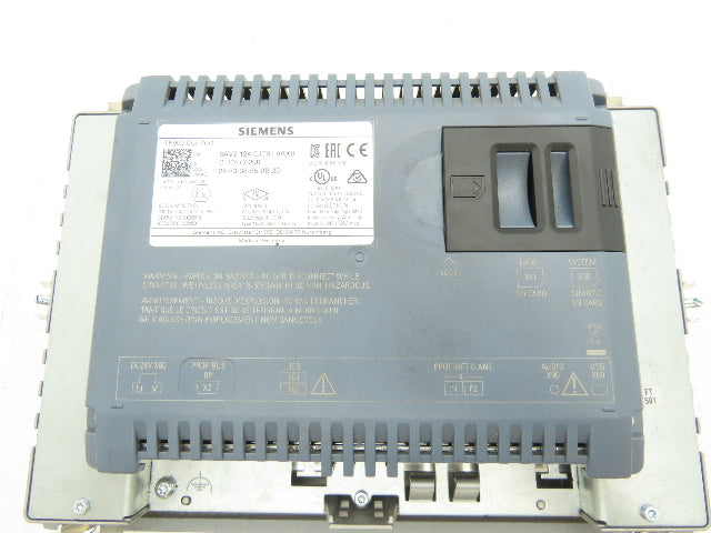 Siemens 6AV2 124-0JC01-0AX0 Simatic HMI Touch Screen Panel TP900 24VDC -READ