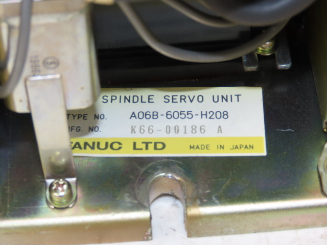 Fanuc A06B-6055-H208 Servo Amplifier Spindle Drive A20B-1003-0080