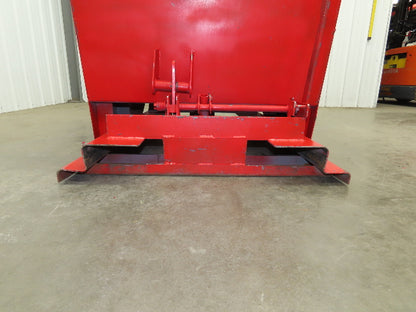 Wright 1/2 YD Self Dumping Hopper 3000lbs Trash Recycle 10 Gauge Bin Bump Dump