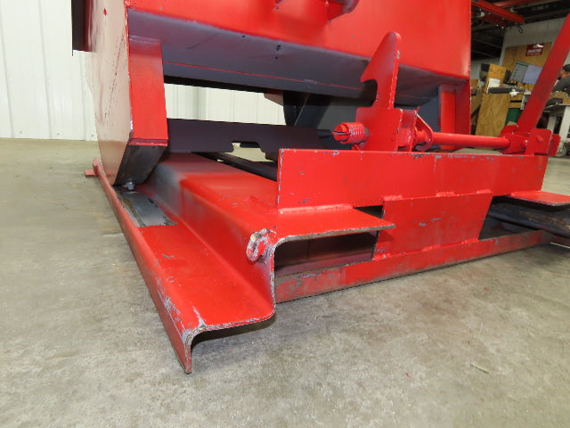 Wright 1/2 YD Self Dumping Hopper 3000lbs Trash Recycle 10 Gauge Bin Bump Dump