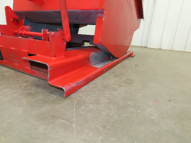 Wright 1/2 YD Self Dumping Hopper 3000lbs Trash Recycle 10 Gauge Bin Bump Dump