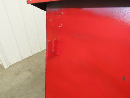 Wright 1/2 YD Self Dumping Hopper 3000lbs Trash Recycle 10 Gauge Bin Bump Dump