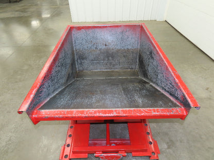 Wright 1/2 YD Self Dumping Hopper 3000lbs Trash Recycle 10 Gauge Bin Bump Dump