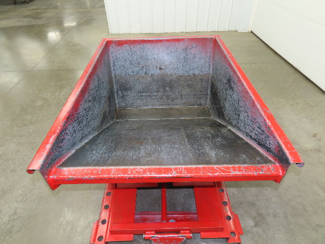 Wright 1/2 YD Self Dumping Hopper 3000lbs Trash Recycle 10 Gauge Bin Bump Dump