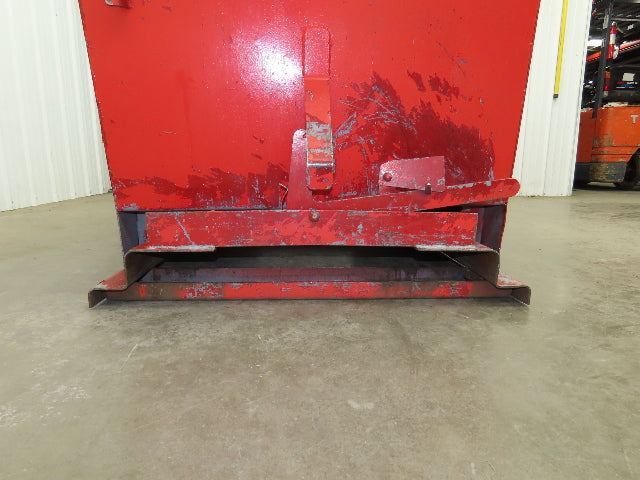 Wright 10055 Self Dumping Hopper 1 Yd Capacity 4000lb 10 Gauge Steel