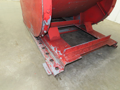 Wright 10055 Self Dumping Hopper 1 Yd Capacity 4000lb 10 Gauge Steel