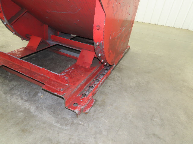 Wright 10055 Self Dumping Hopper 1 Yd Capacity 4000lb 10 Gauge Steel