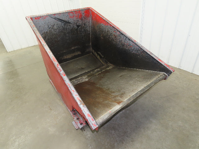 Wright 10055 Self Dumping Hopper 1 Yd Capacity 4000lb 10 Gauge Steel