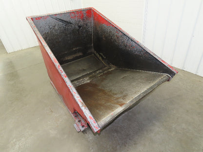 Wright 10055 Self Dumping Hopper 1 Yd Capacity 4000lb 10 Gauge Steel