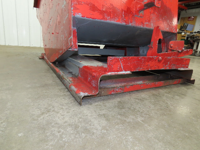 Wright 10055 Self Dumping Hopper 1 Yd Capacity 4000lb 10 Gauge Steel