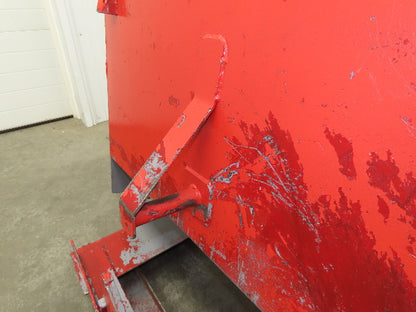 Wright 10055 Self Dumping Hopper 1 Yd Capacity 4000lb 10 Gauge Steel