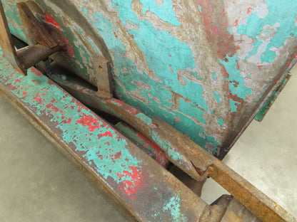 Wright Self Dumping Hopper 1 Yd Capacity 7000lb 7 Gauge Steel With Casters