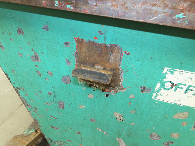Wright Self Dumping Hopper 1 Yd Capacity 7000lb 7 Gauge Steel With Casters