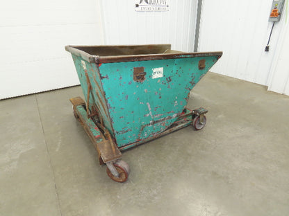 Wright Self Dumping Hopper 1 Yd Capacity 7000lb 7 Gauge Steel With Casters
