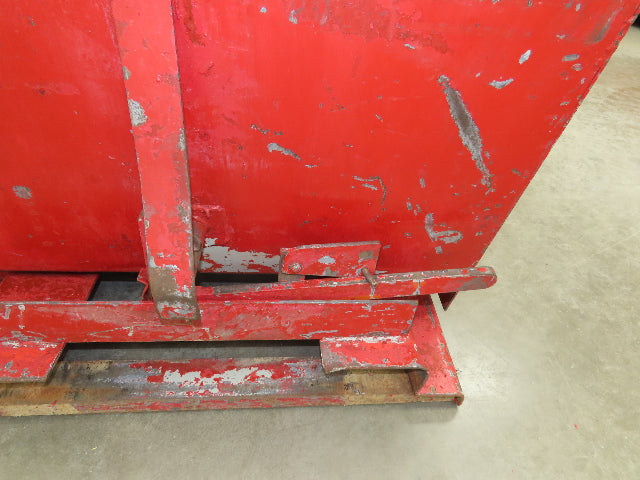 Wright 10055 Self Dumping Hopper 1 Yd Capacity 4000lb 10 Gauge Steel