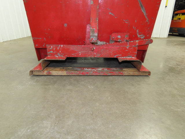 Wright 10055 Self Dumping Hopper 1 Yd Capacity 4000lb 10 Gauge Steel