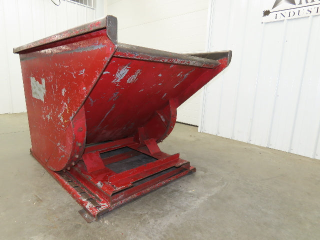 Wright 10055 Self Dumping Hopper 1 Yd Capacity 4000lb 10 Gauge Steel