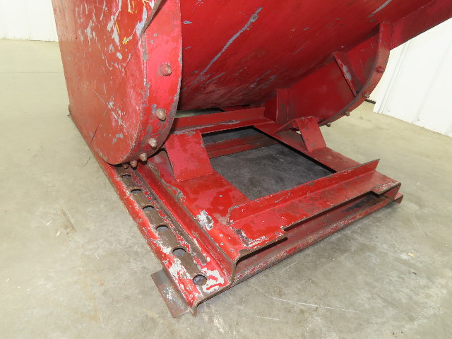 Wright 10055 Self Dumping Hopper 1 Yd Capacity 4000lb 10 Gauge Steel
