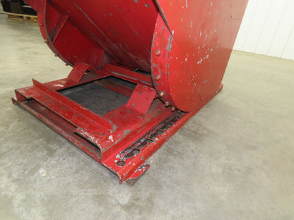 Wright 10055 Self Dumping Hopper 1 Yd Capacity 4000lb 10 Gauge Steel