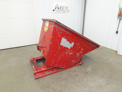 Wright 10055 Self Dumping Hopper 1 Yd Capacity 4000lb 10 Gauge Steel