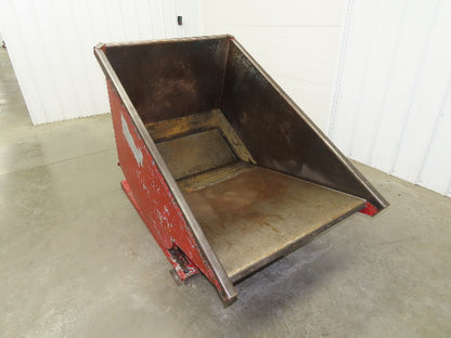 Wright 10055 Self Dumping Hopper 1 Yd Capacity 4000lb 10 Gauge Steel