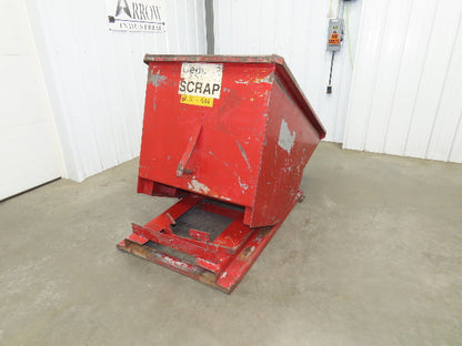 Wright 10055 Self Dumping Hopper 1 Yd Capacity 4000lb 10 Gauge Steel