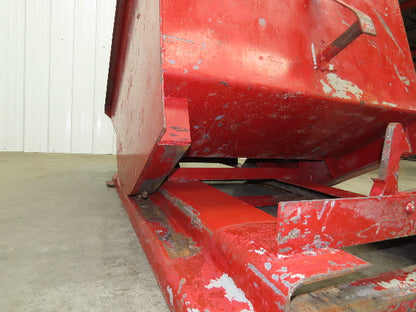 Wright 10055 Self Dumping Hopper 1 Yd Capacity 4000lb 10 Gauge Steel