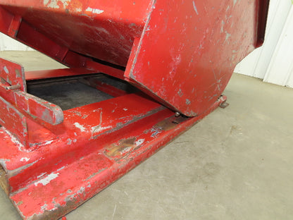 Wright 10055 Self Dumping Hopper 1 Yd Capacity 4000lb 10 Gauge Steel