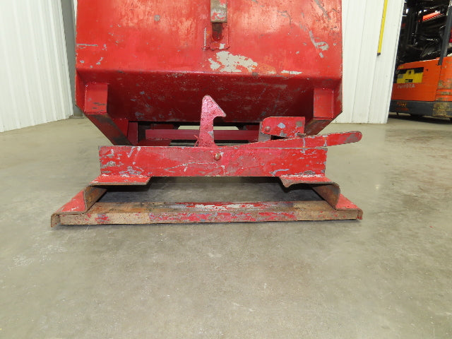 Wright 10055 Self Dumping Hopper 1 Yd Capacity 4000lb 10 Gauge Steel