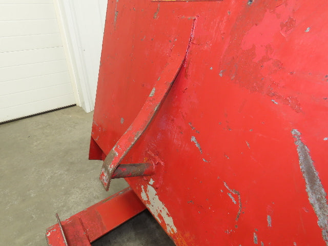 Wright 10055 Self Dumping Hopper 1 Yd Capacity 4000lb 10 Gauge Steel