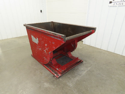 Wright 10055 Self Dumping Hopper 1 Yd Capacity 4000lb 10 Gauge Steel