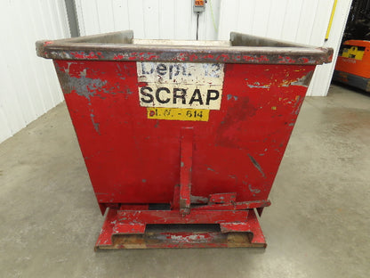 Wright 10055 Self Dumping Hopper 1 Yd Capacity 4000lb 10 Gauge Steel