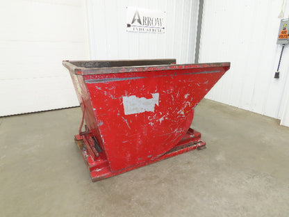 Wright 10055 Self Dumping Hopper 1 Yd Capacity 4000lb 10 Gauge Steel