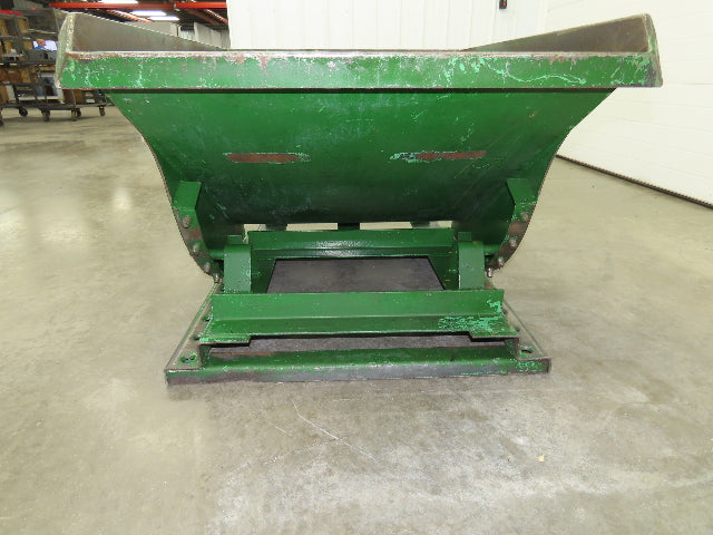 Roura Self Dumping Hopper 1/2 Yard Forklift Steel Dumpster 50x38x32" 2000LBS