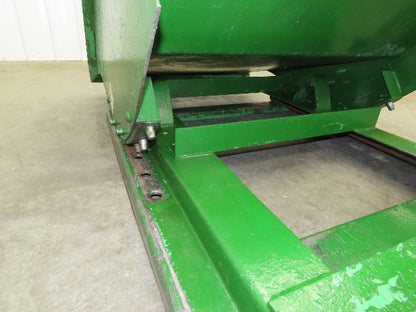 Roura Self Dumping Hopper 1/2 Yard Forklift Steel Dumpster 50x38x32" 2000LBS