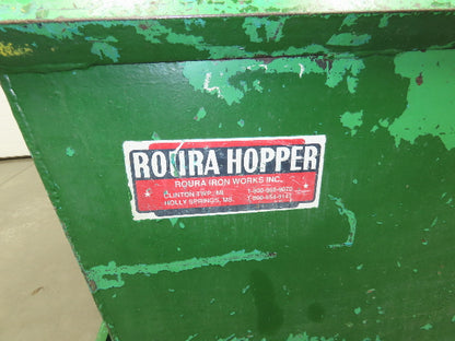 Roura Self Dumping Hopper 1/2 Yard Forklift Steel Dumpster 50x38x32" 2000LBS