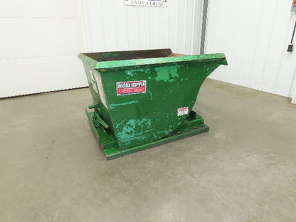 Roura Self Dumping Hopper 1/2 Yard Forklift Steel Dumpster 50x38x32" 2000LBS