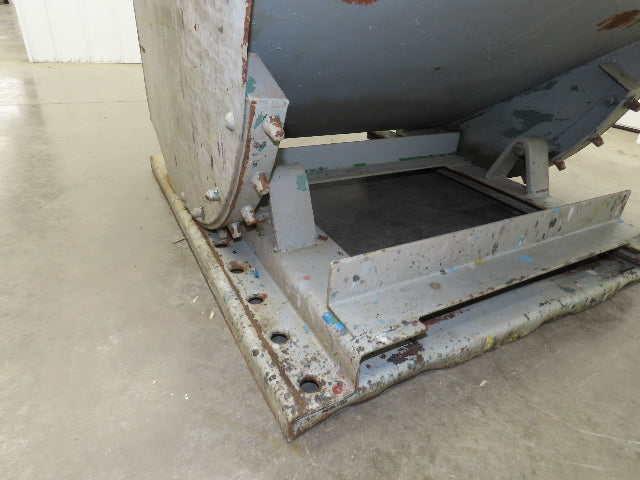 Roura Self Dumping Hopper 1/2 Yard Forklift Steel Dumpster 50x38x32" 2000LBS