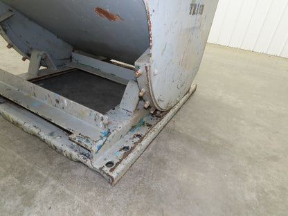 Roura Self Dumping Hopper 1/2 Yard Forklift Steel Dumpster 50x38x32" 2000LBS