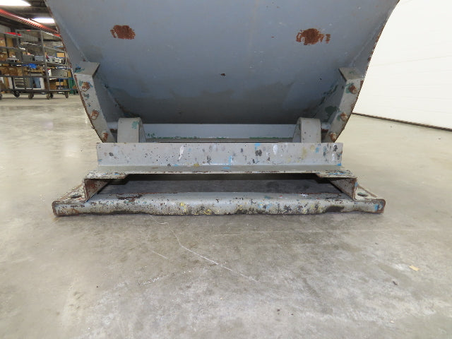 Roura Self Dumping Hopper 1/2 Yard Forklift Steel Dumpster 50x38x32" 2000LBS