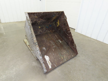 Roura Self Dumping Hopper 1/2 Yard Forklift Steel Dumpster 50x38x32" 2000LBS
