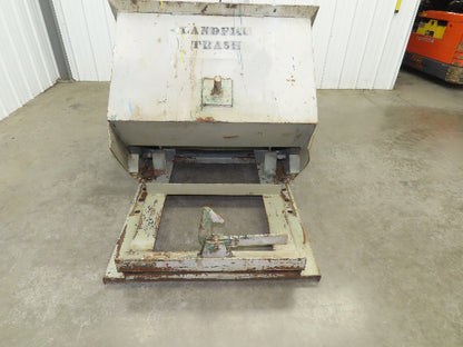 Roura Self Dumping Hopper 1/2 Yard Forklift Steel Dumpster 50x38x32" 2000LBS